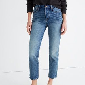 Madewell Stovepipe Rigid Jeans in Portsmouth Wash
